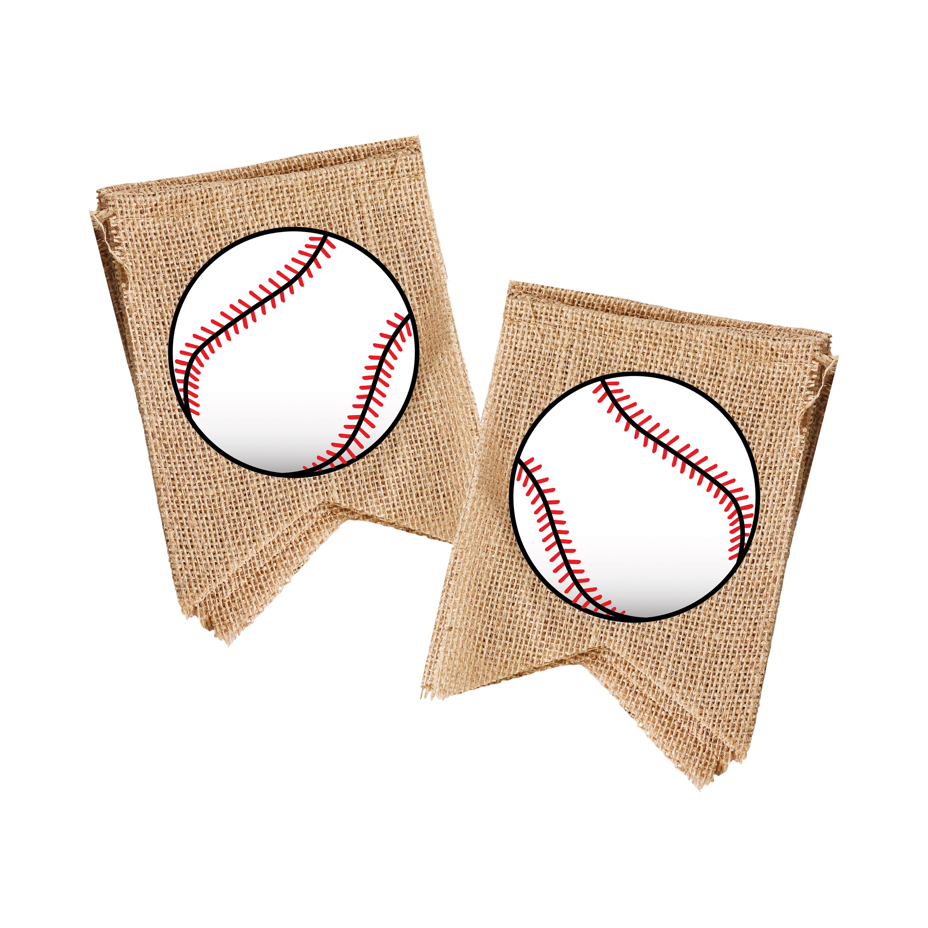 Mandala Crafts Burlap Baseball Birthday Banner for Baseball Birthday Decorations for Boys Men - Happy Birthday Baseball Banner for Theme Sports Birthday Party
