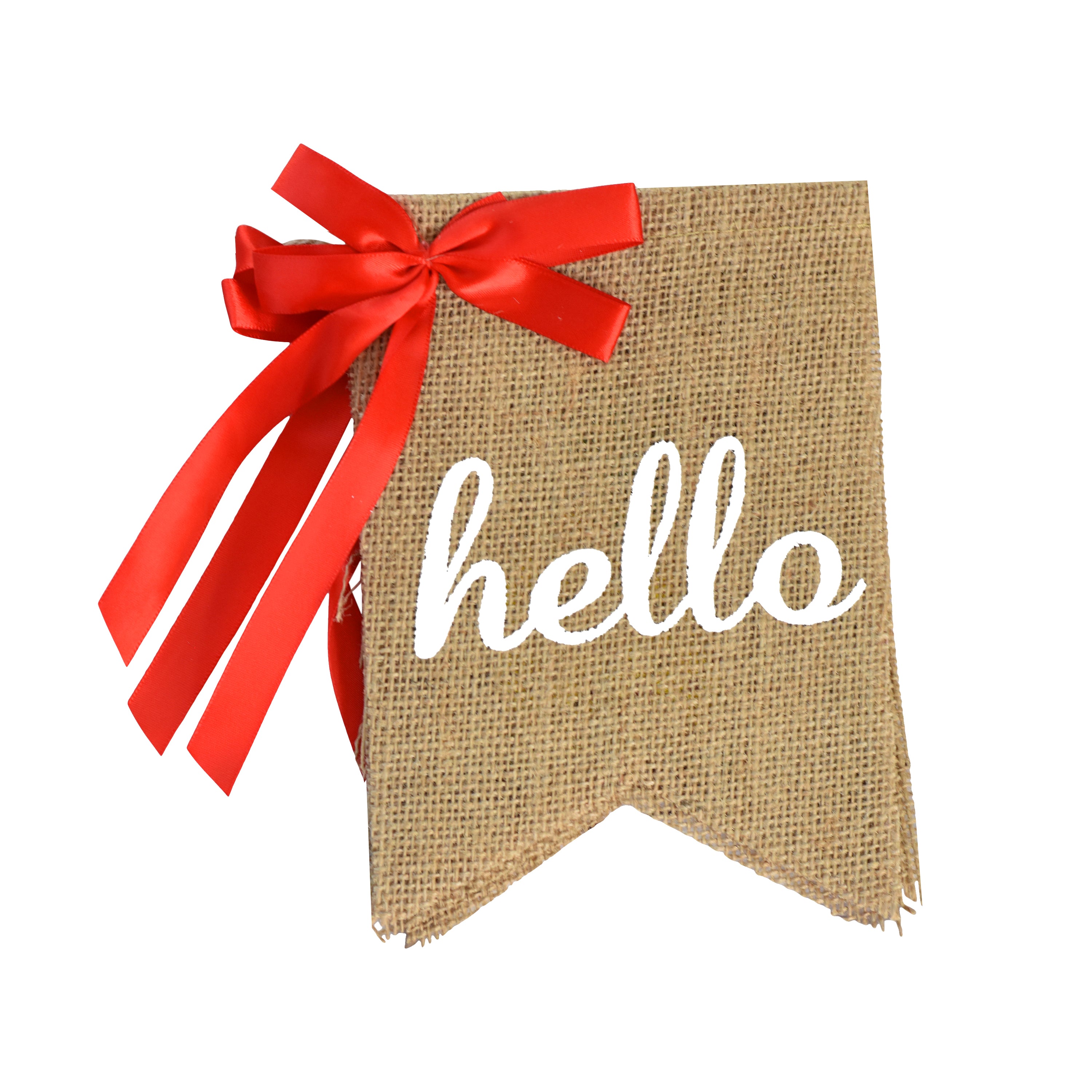 Mandala Crafts Burlap Hello Summer Banner for Summer Party Decorations - Hello Summer Sign Garland Summer Decorations for Home Office Camp Classroom Decor