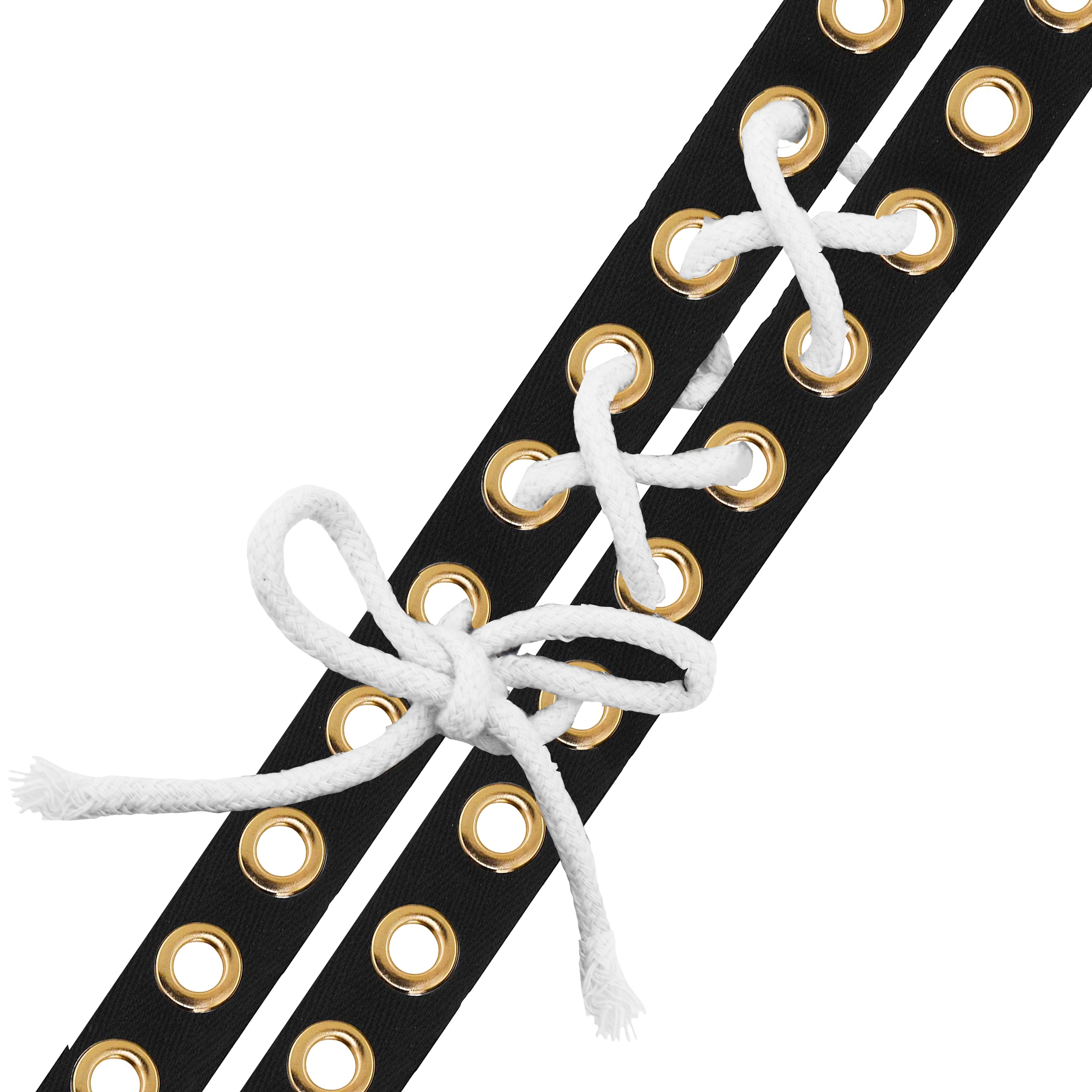 Gold Metal Eyelet Trim with Grommets Eyelet Grommet Tape for Sewing