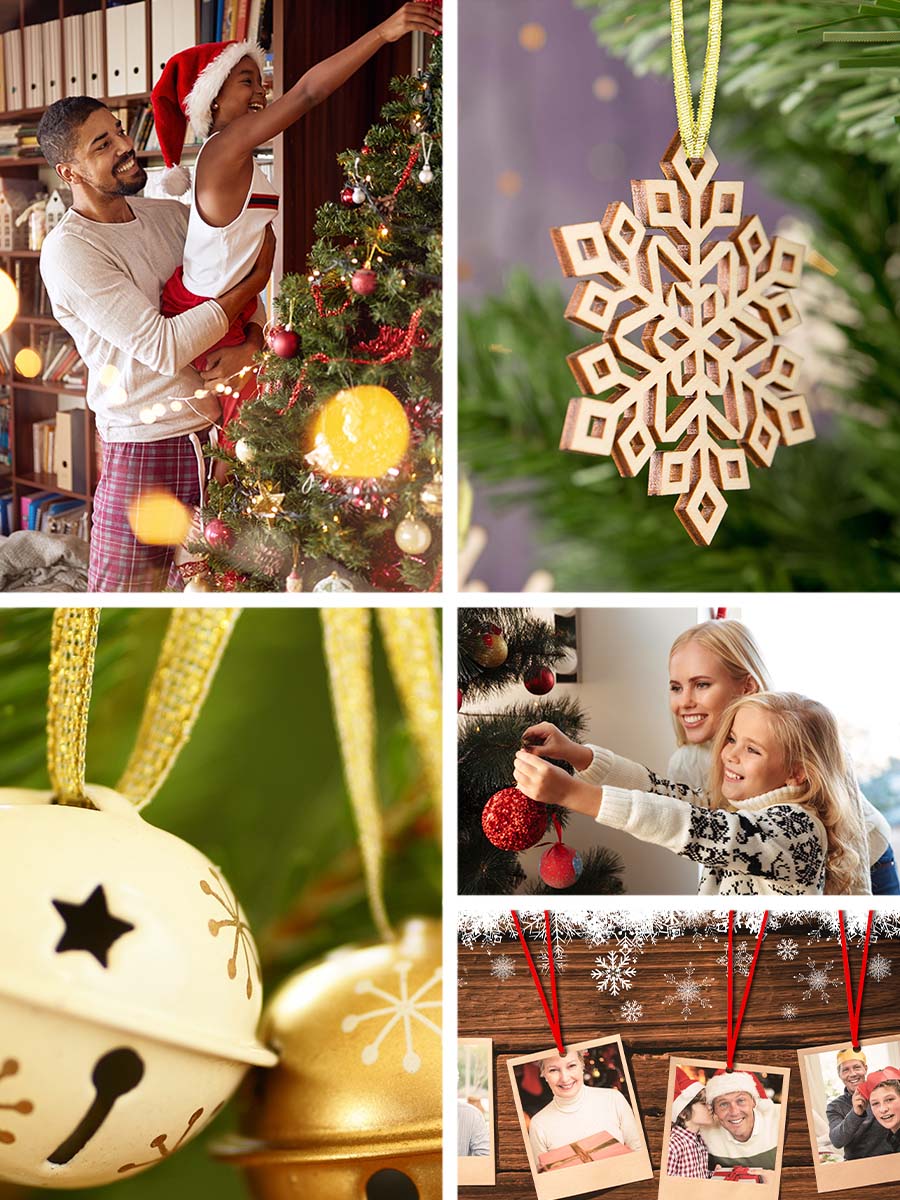 Hand Tied Christmas Ornament Hangers Ribbon 100 PCs Christmas Tree Decoration Ornament Loops