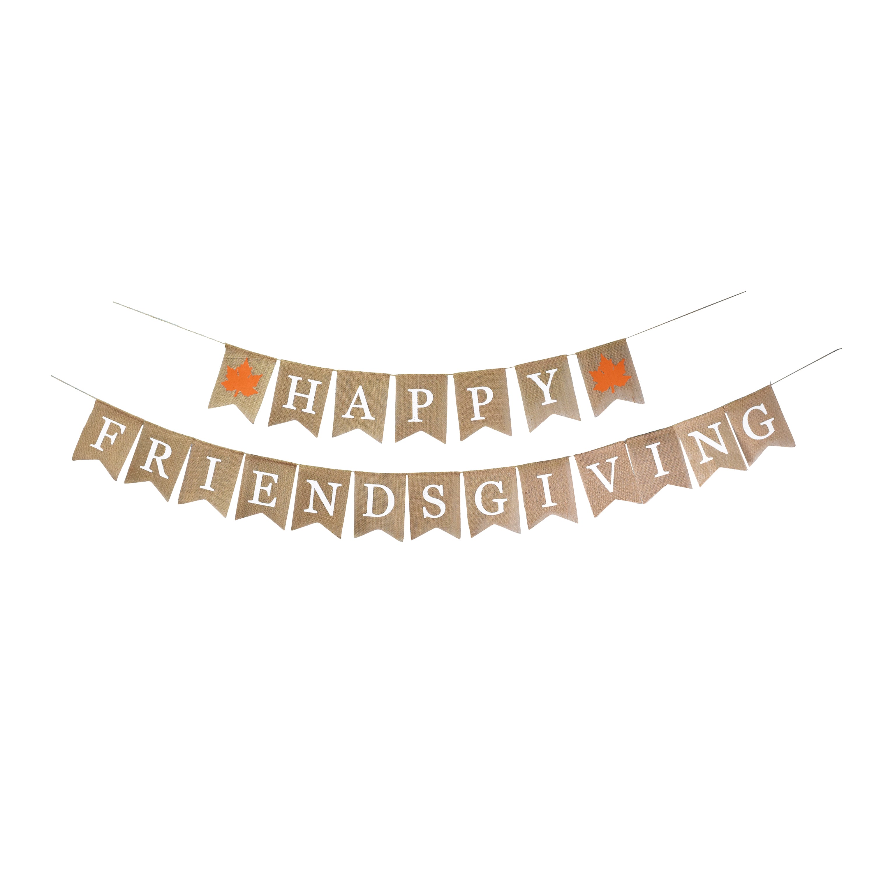 Mandala Crafts Happy Friendsgiving Banner Burlap Garland for Friendsgiving Party Decorations, Friendsgiving Backdrop, Friends Thanksgiving Decorations
