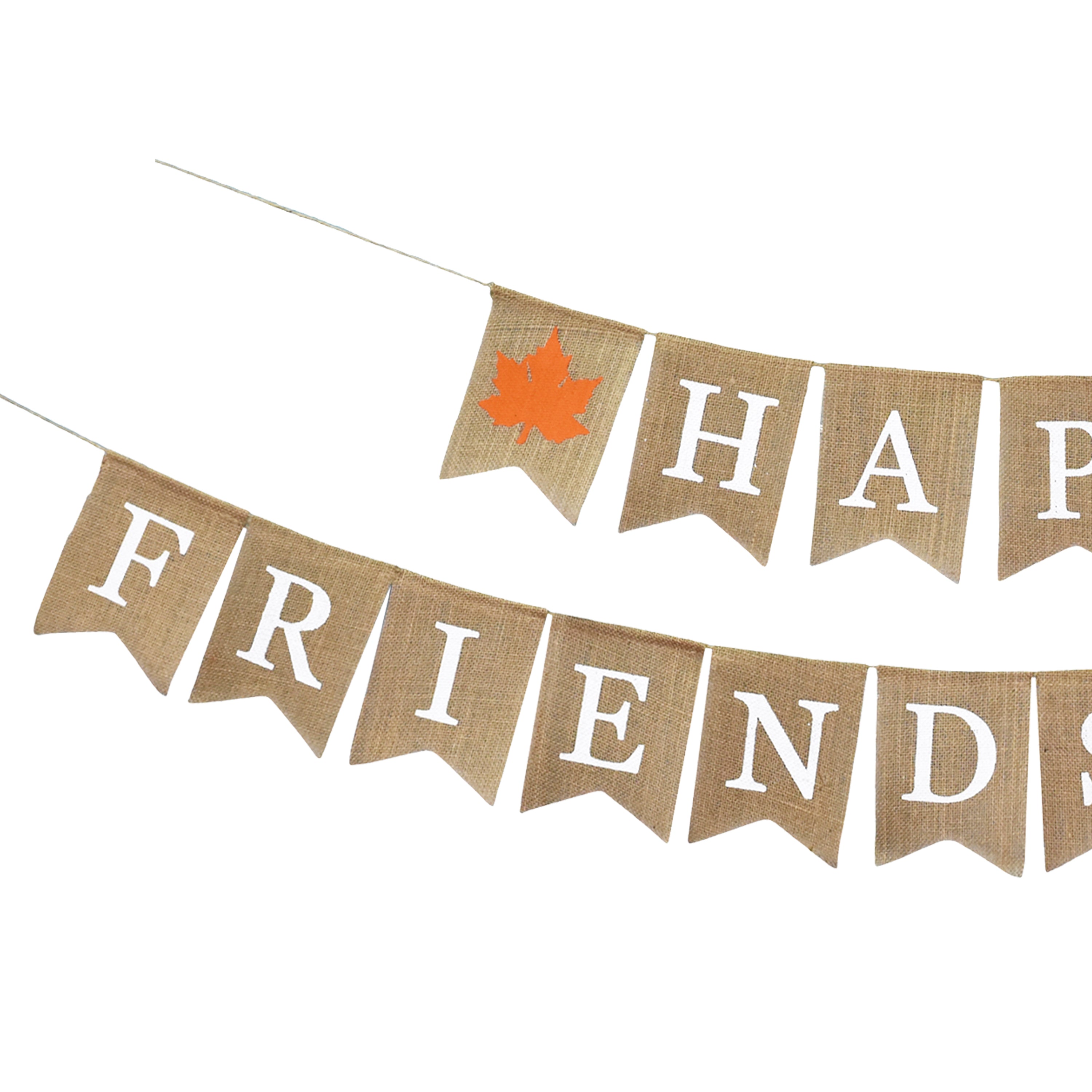 Mandala Crafts Happy Friendsgiving Banner Burlap Garland for Friendsgiving Party Decorations, Friendsgiving Backdrop, Friends Thanksgiving Decorations