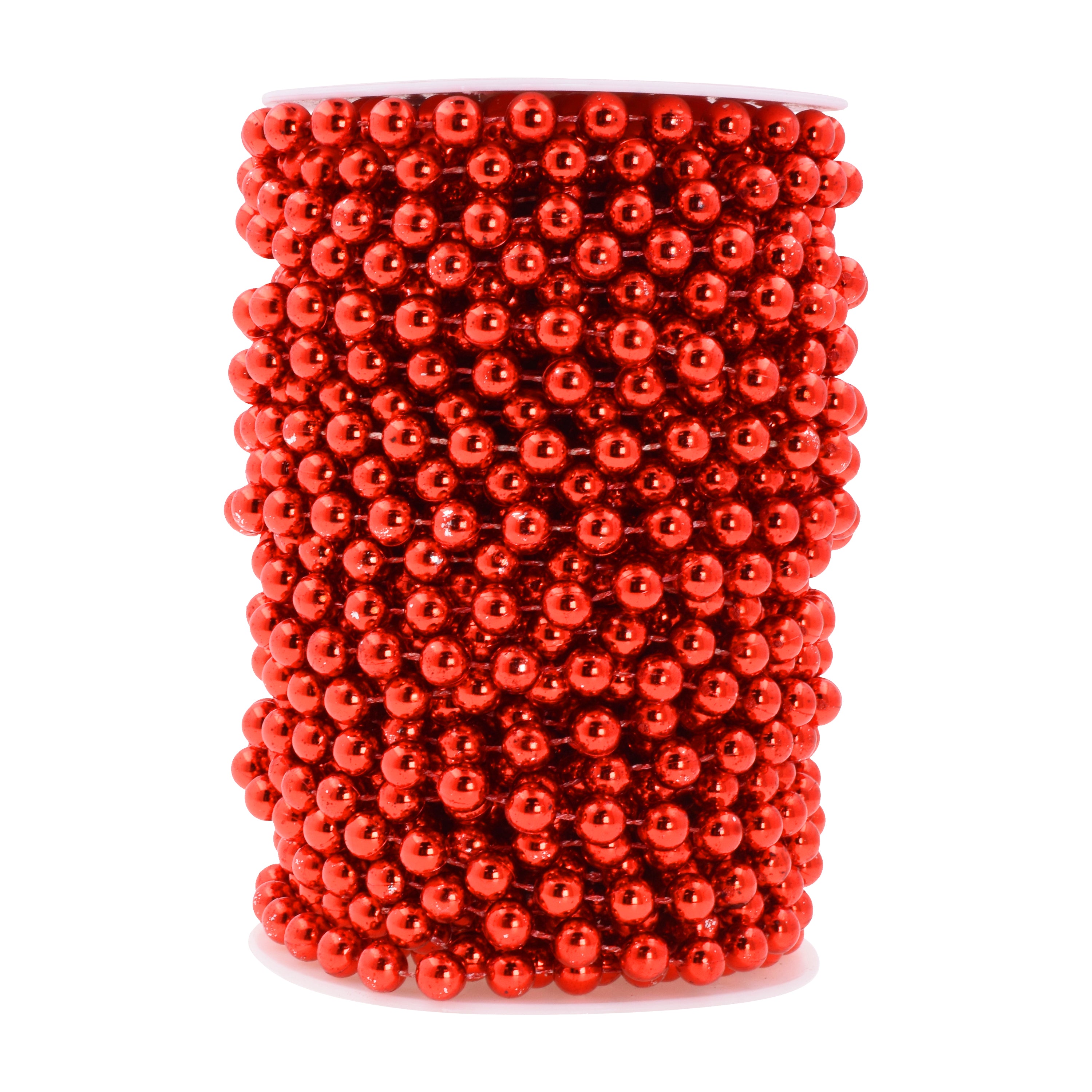 Mandala Crafts Faux Pearl Beads Garland Pearl Bead Roll String Strand for Wedding, Decorating, Trees, Crafts