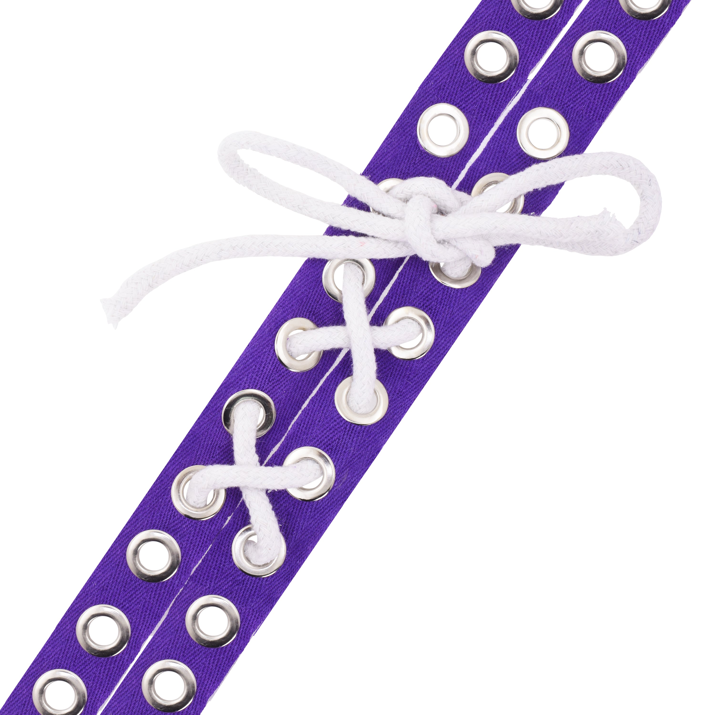 Silver Metal Eyelet Trim with Grommets - Eyelet Grommet Tape for Sewing - Eyelet Tape Strip Cotton Twill Tape by The Yard