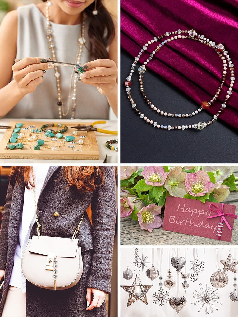 Mandala Crafts Assorted Tibetan Metal Accent Charm Spacer Finding Beads with Holes for Bracelet Necklace Jewelry Making (6 to 7 mm, Antique Silver Color)