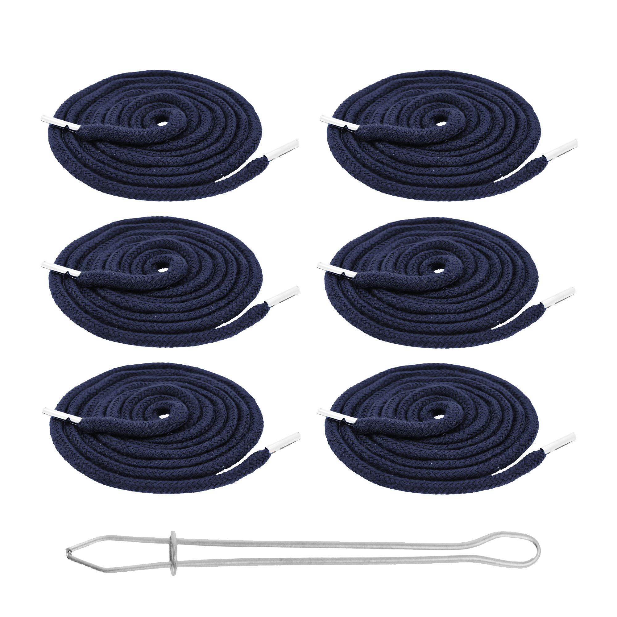 Drawstring Cord Drawstring Replacement, 6 PCs 55 Inch Drawcord Replacement Drawstring Threader, Draw Cord Hoodie String Replacement