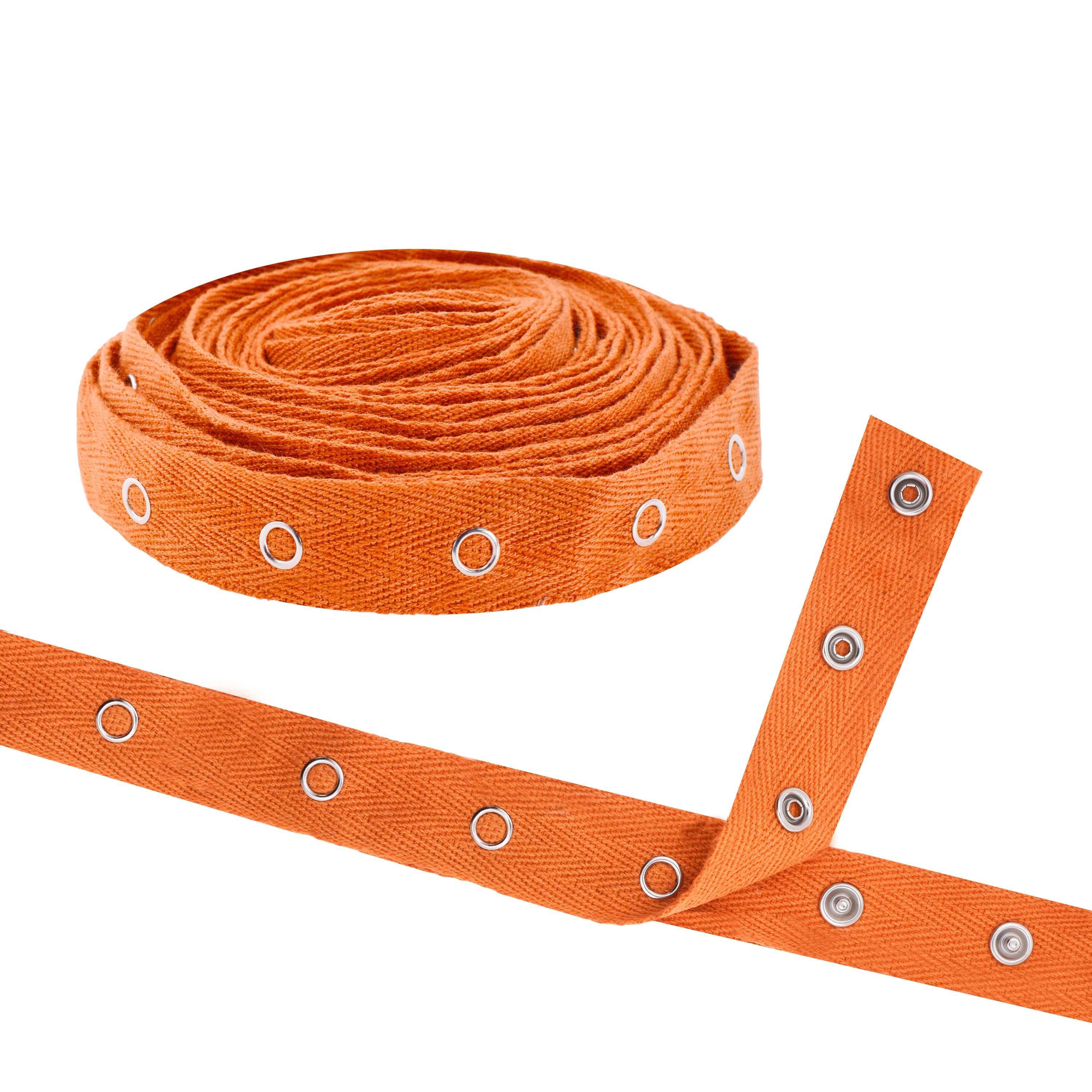 Mandala Crafts Metal Snap Tape for Sewing by Yard - Cotton Snap Button Trim Baby Snaps for Sewing - Fastener Button Strips Snap Tape for Baby Clothes 3 Yards Snap Tape