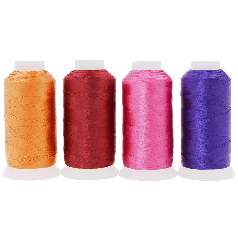 Mandala Crafts Heavy Duty Thread - 1500 Yds Heavy Duty Polyester Thread for Sewing Machine Outdoor Marine Jeans Leather Thread Drapery Upholstery Thread
