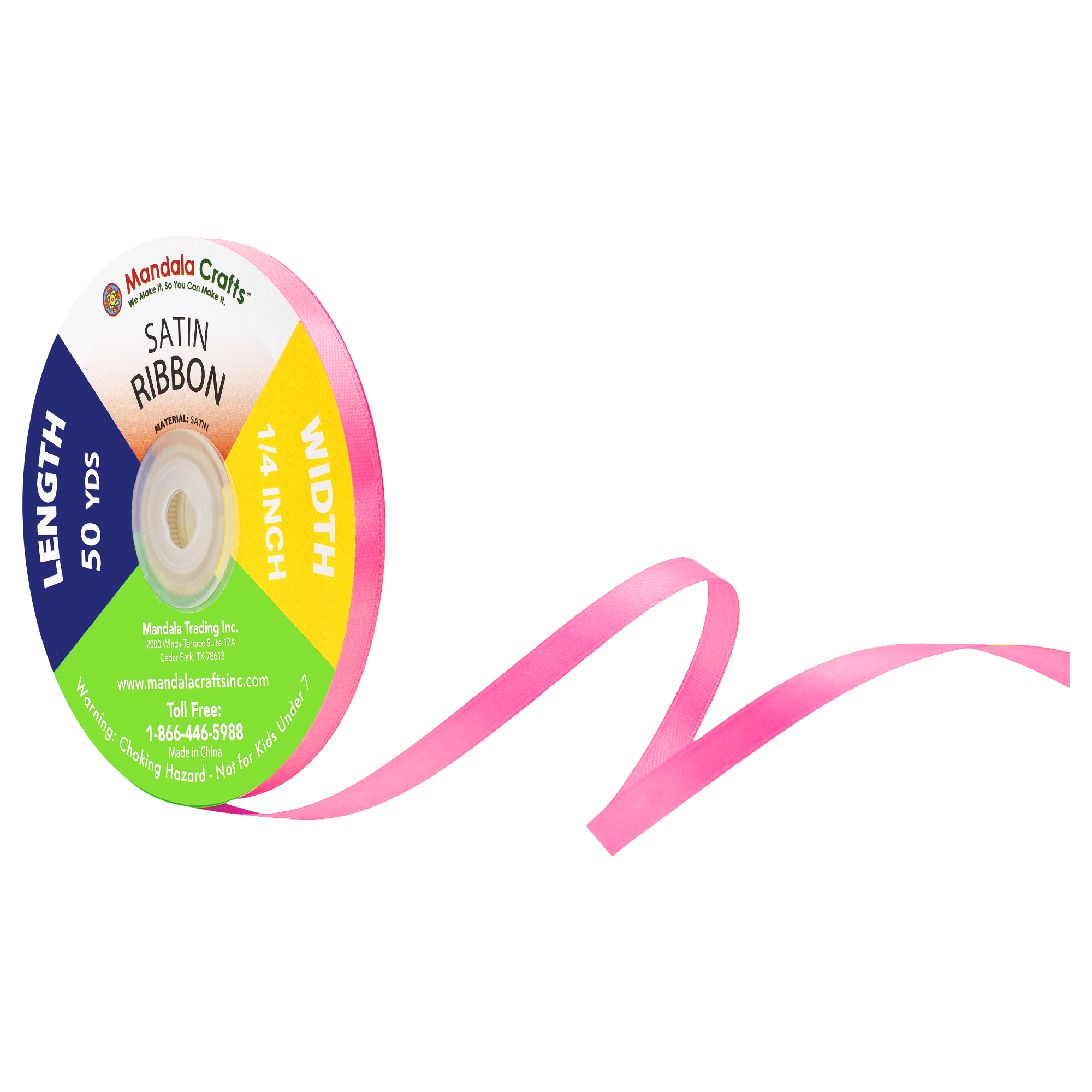 1/4 3/8 1/2 Inch Satin Ribbon for Crafts - Ribbons for Gift Wrapping - Fabric Ribbons for Flower Bouquet Hair Ribbons Wedding Party Decoration