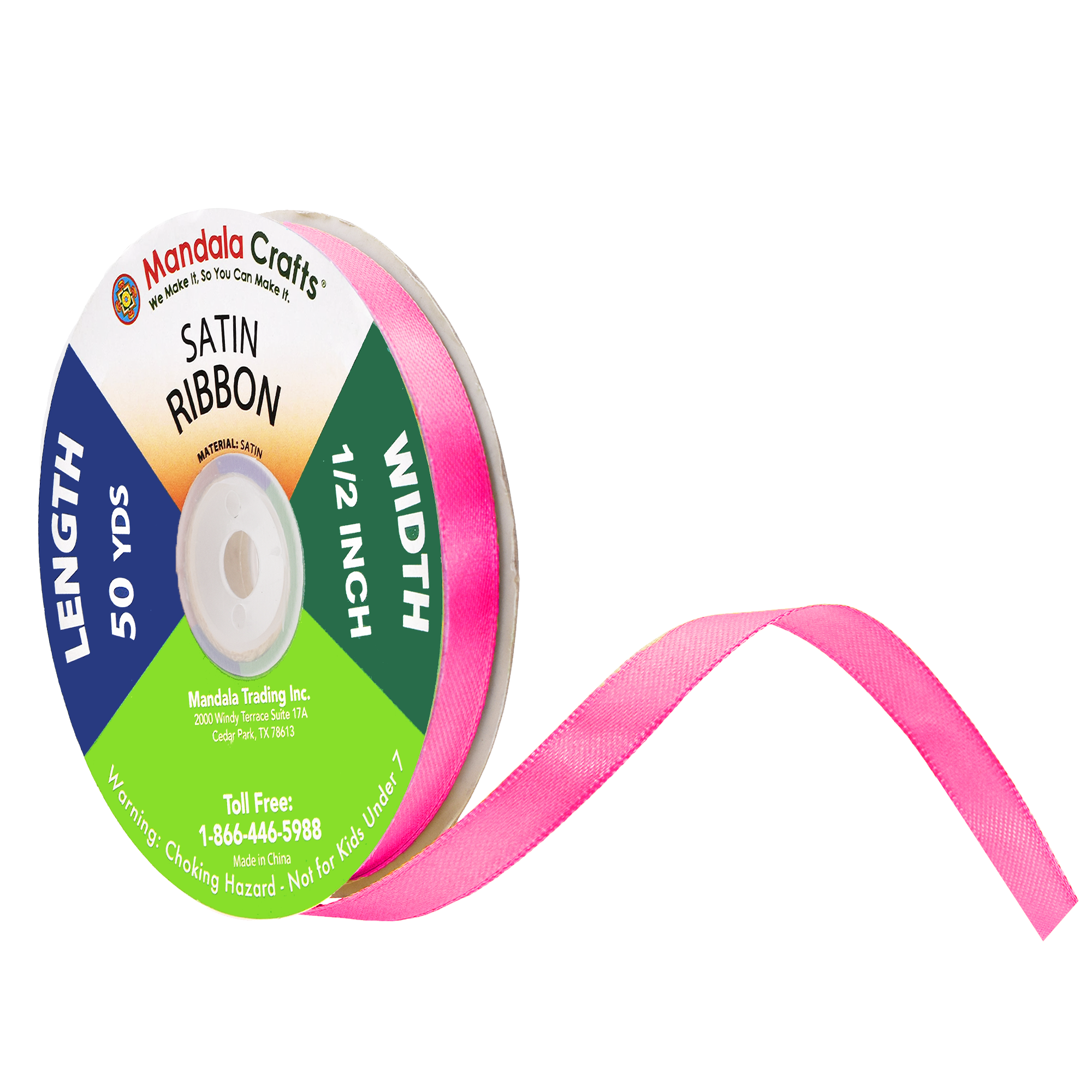 1/4 3/8 1/2 Inch Satin Ribbon for Crafts - Ribbons for Gift Wrapping - Fabric Ribbons for Flower Bouquet Hair Ribbons Wedding Party Decoration