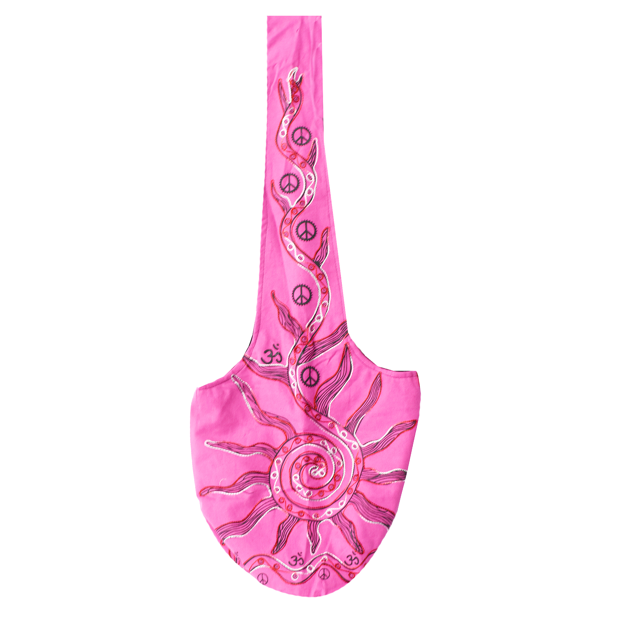 Hippie Bag Indie Style Hippie Crossbody Bag - Bohemian Sling Shoulder Bag Sun Symbol