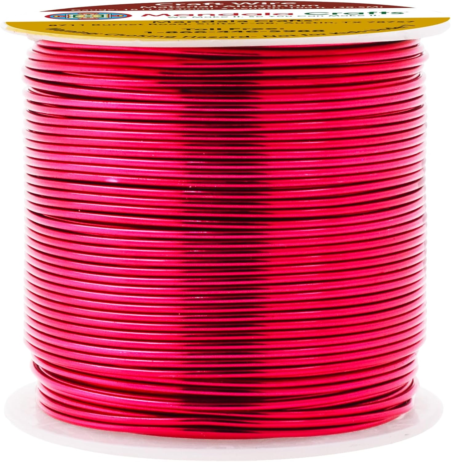 18 Gauge Anodized Aluminum Craft Wire for Jewelry Making - Bendable Flexible Crafting Wire 18 Gauge Wire Colored for Bonsai - Armature Wire for Sculpting - 100 feet