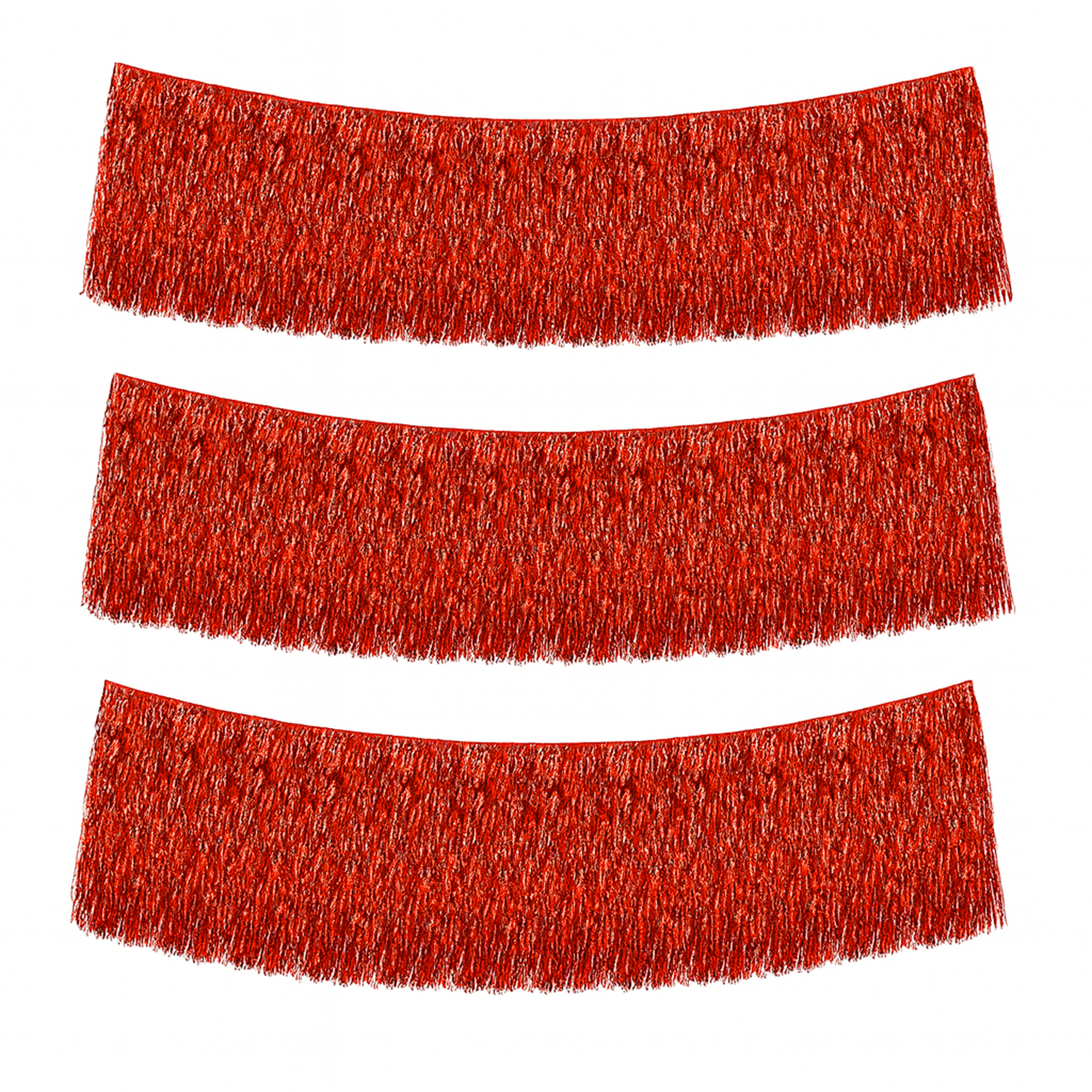 Mandala Crafts Foil Tinsel Fringe Garland Metallic Fringe Banner - 20FT Tinsel Strands Icicles for Christmas Tree Xmas