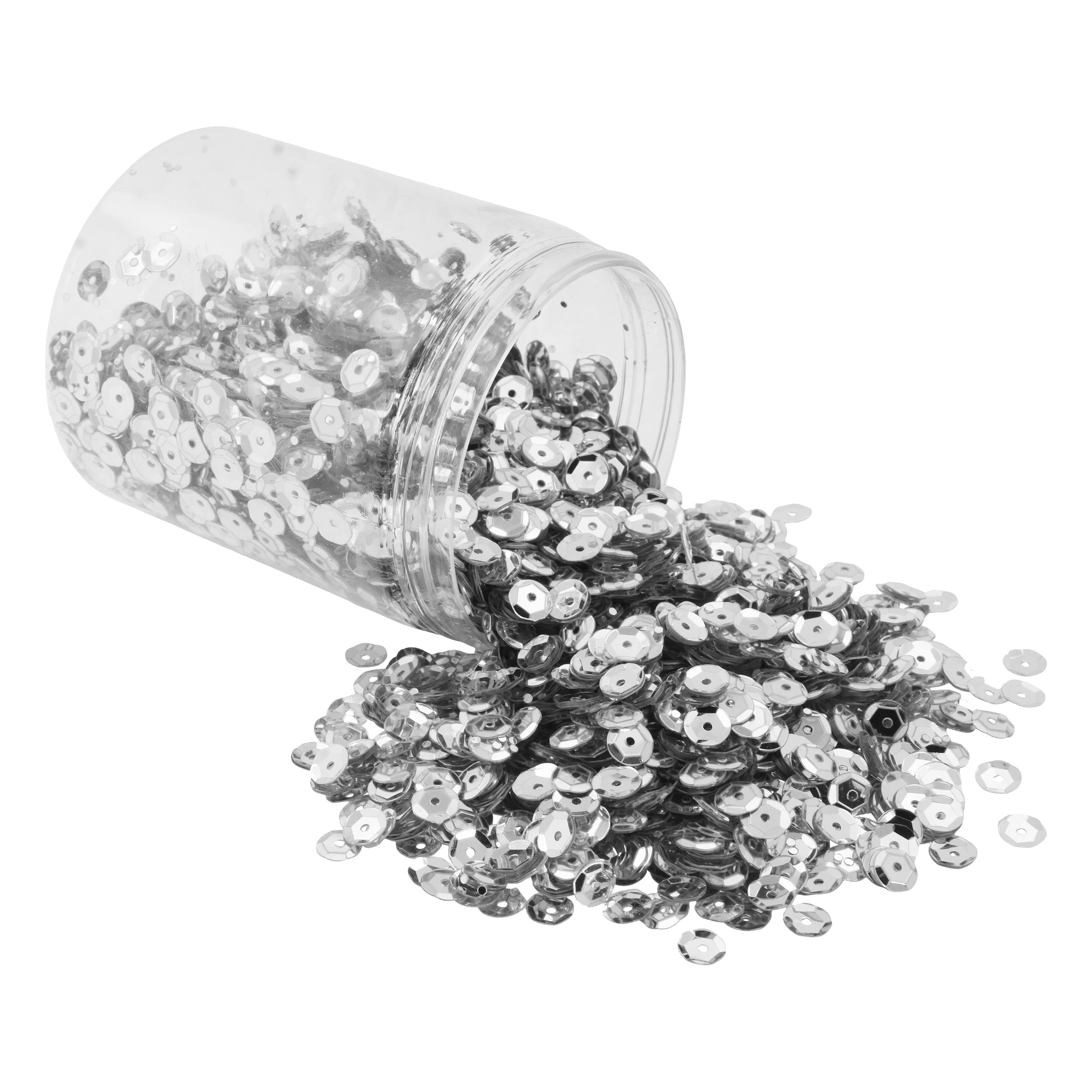 Mandala Crafts Loose Sequins for Crafts and Sewing - 6mm Sequin Paillettes for Crafts - Craft Spangles for Crafts - Cup Sequins for Crafting 20000 PCs