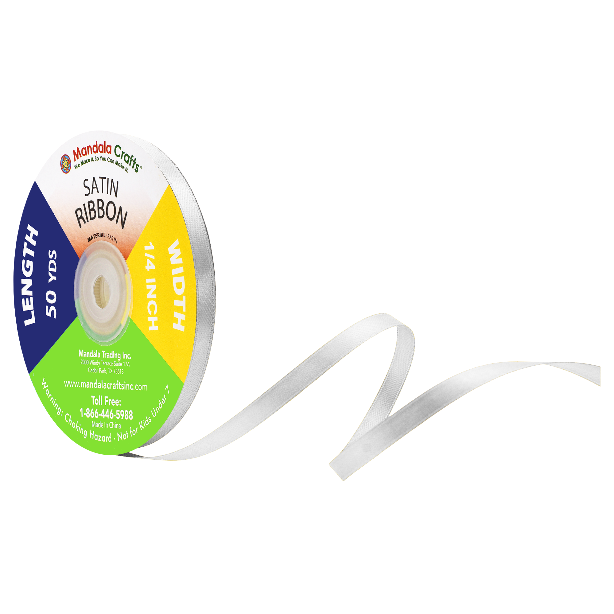 1/4 3/8 1/2 Inch Satin Ribbon for Crafts - Ribbons for Gift Wrapping - Fabric Ribbons for Flower Bouquet Hair Ribbons Wedding Party Decoration