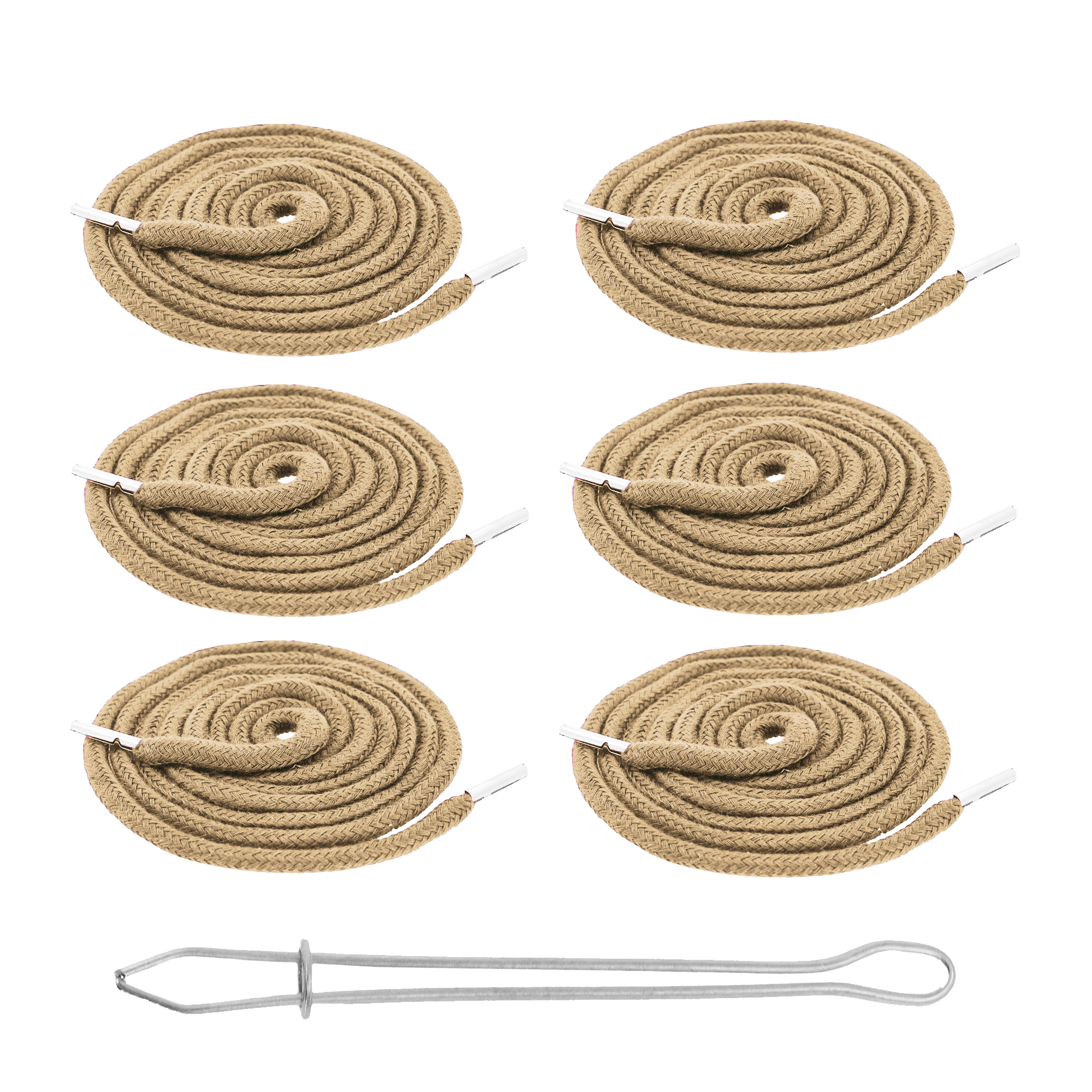 Drawstring Cord Drawstring Replacement, 6 PCs 55 Inch Drawcord Replacement Drawstring Threader, Draw Cord Hoodie String Replacement