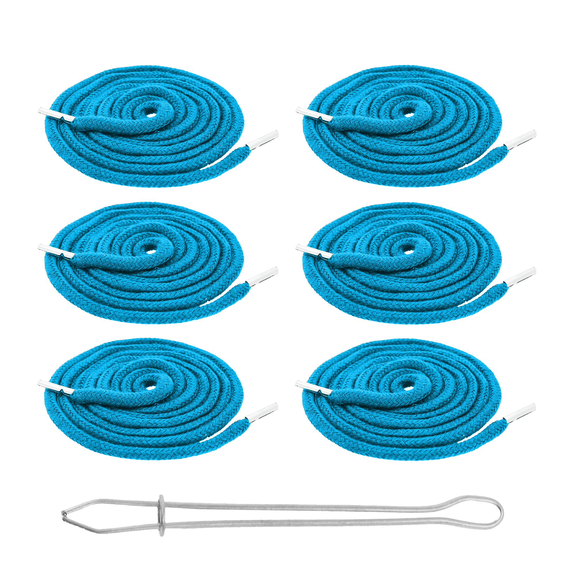 Drawstring Cord Drawstring Replacement, 6 PCs 55 Inch Drawcord Replacement Drawstring Threader, Draw Cord Hoodie String Replacement