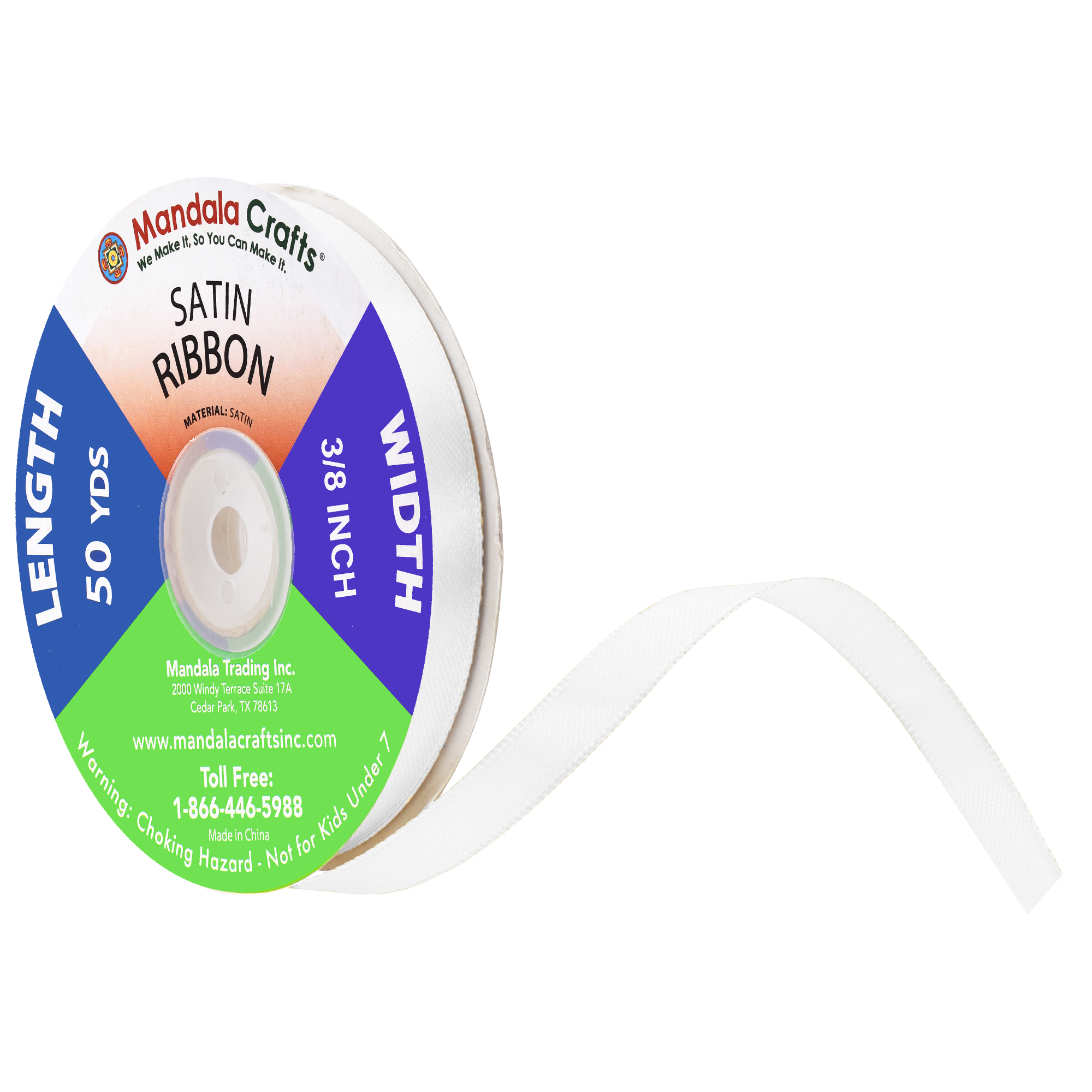 1/4 3/8 1/2 Inch Satin Ribbon for Crafts - Ribbons for Gift Wrapping - Fabric Ribbons for Flower Bouquet Hair Ribbons Wedding Party Decoration