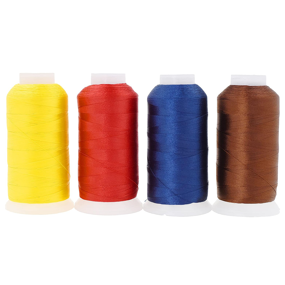 Mandala Crafts Heavy Duty Thread - 1500 Yds Heavy Duty Polyester Thread for Sewing Machine Outdoor Marine Jeans Leather Thread Drapery Upholstery Thread