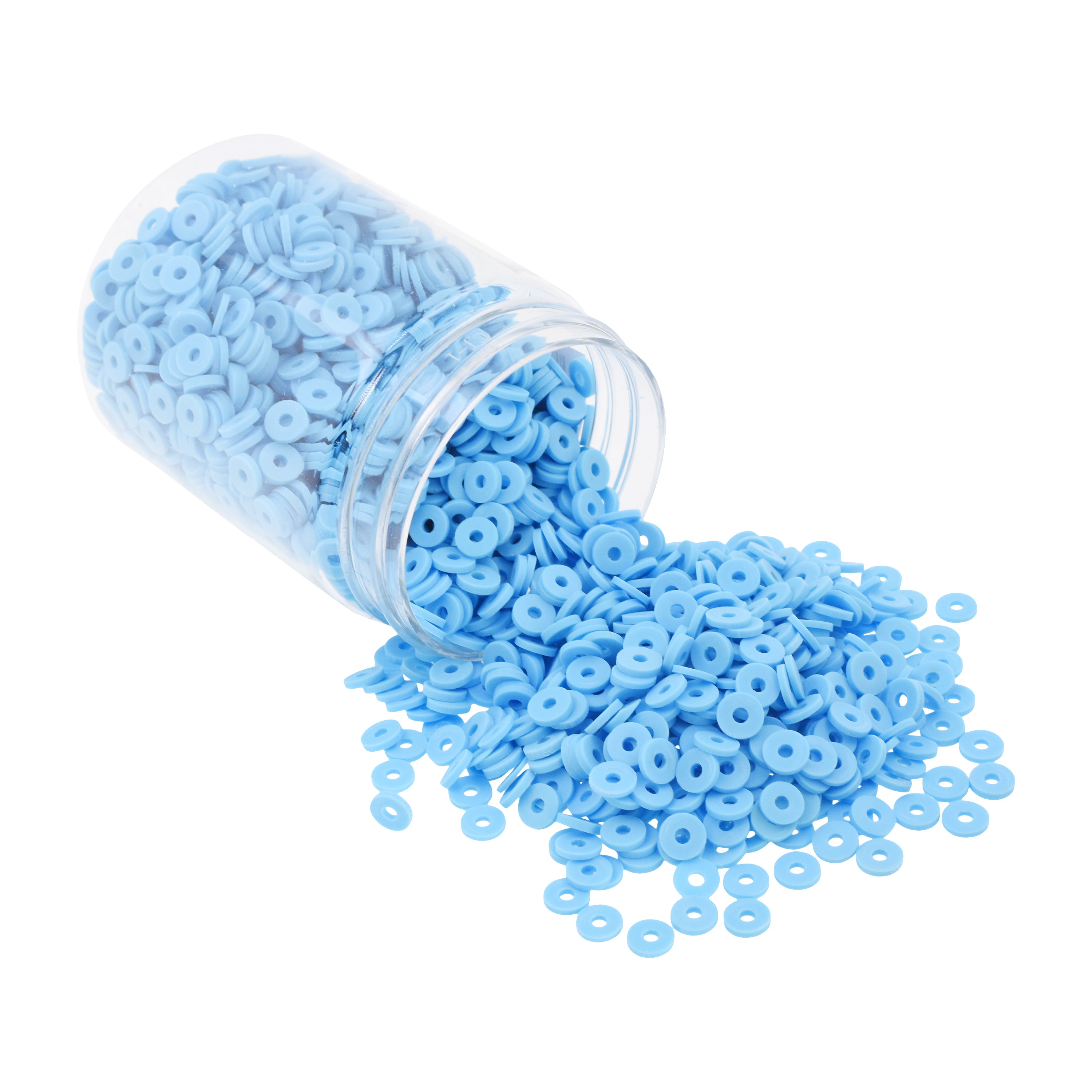 Flat Round Polymer Clay Beads for Jewelry Making Clay Heishi Beads Flat Beads - Disc Beads for Spacer Necklace Bracelet Earrings 4mm 6mm 8mm