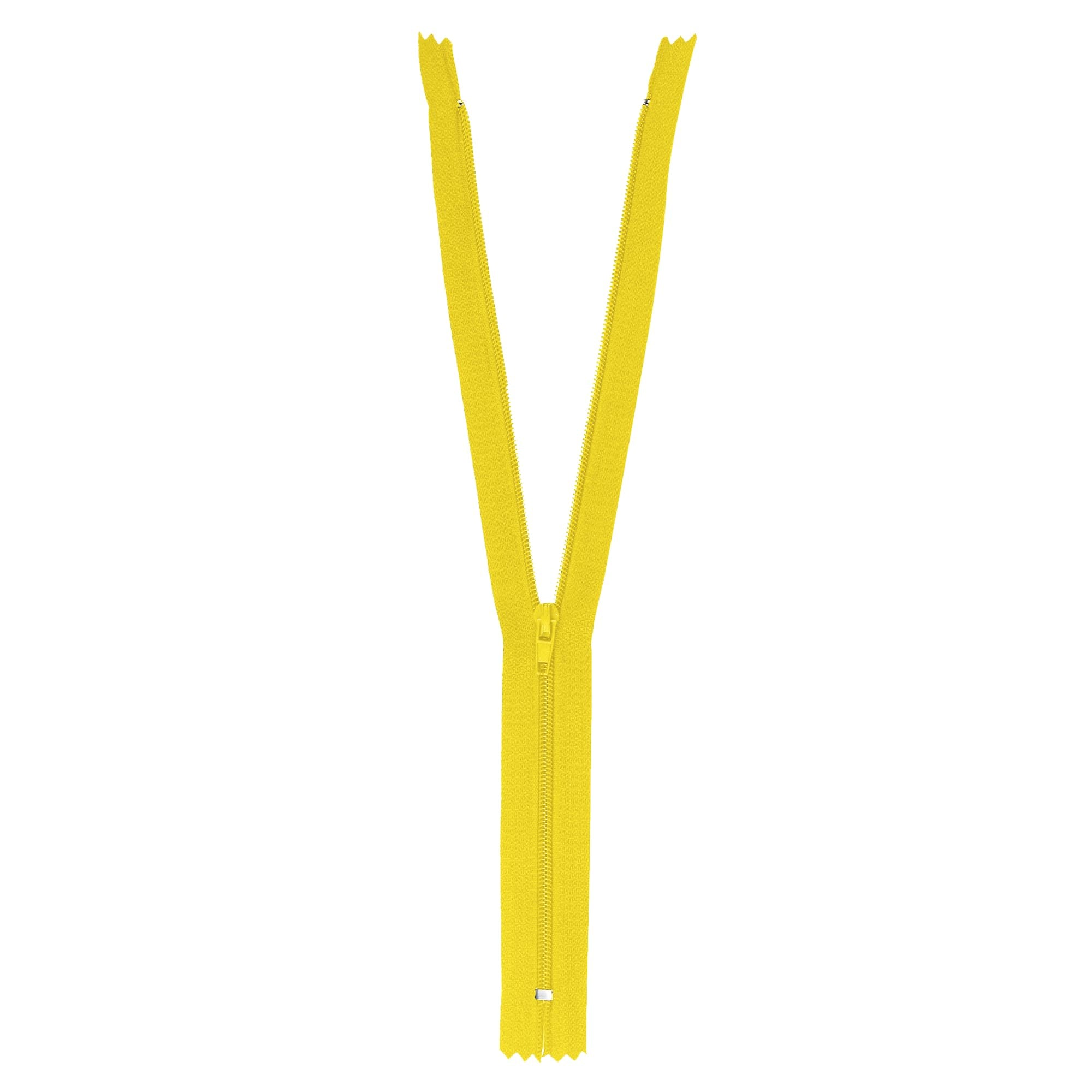 Mandala Crafts Mustard Yellow Nylon Zippers for Sewing Mustard Yellow Zipper in Bulk - Mustard Yellow Sewing Zippers for Tailor Zipper Replacement