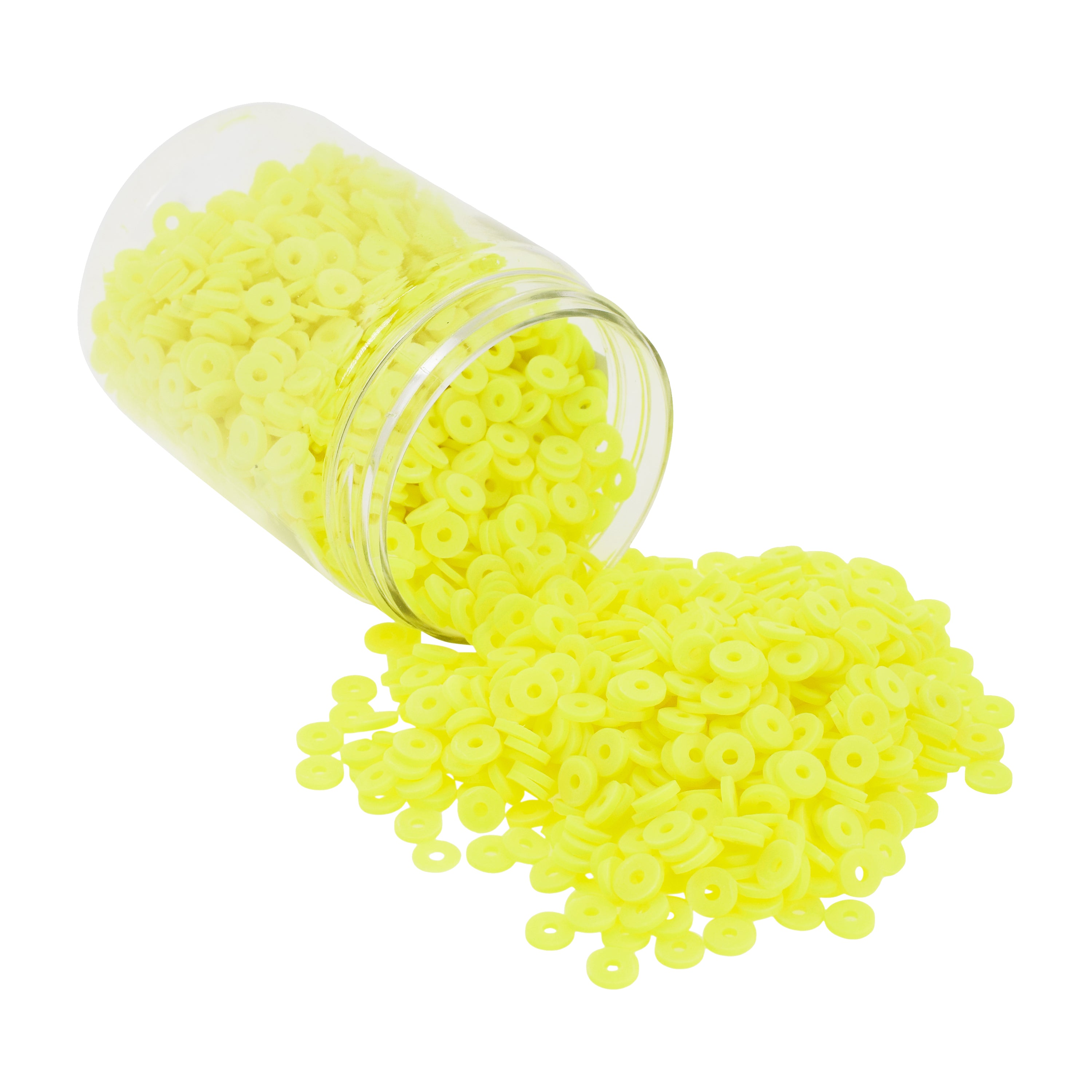 Flat Round Polymer Clay Beads for Jewelry Making Clay Heishi Beads Flat Beads - Disc Beads for Spacer Necklace Bracelet Earrings 4mm 6mm 8mm