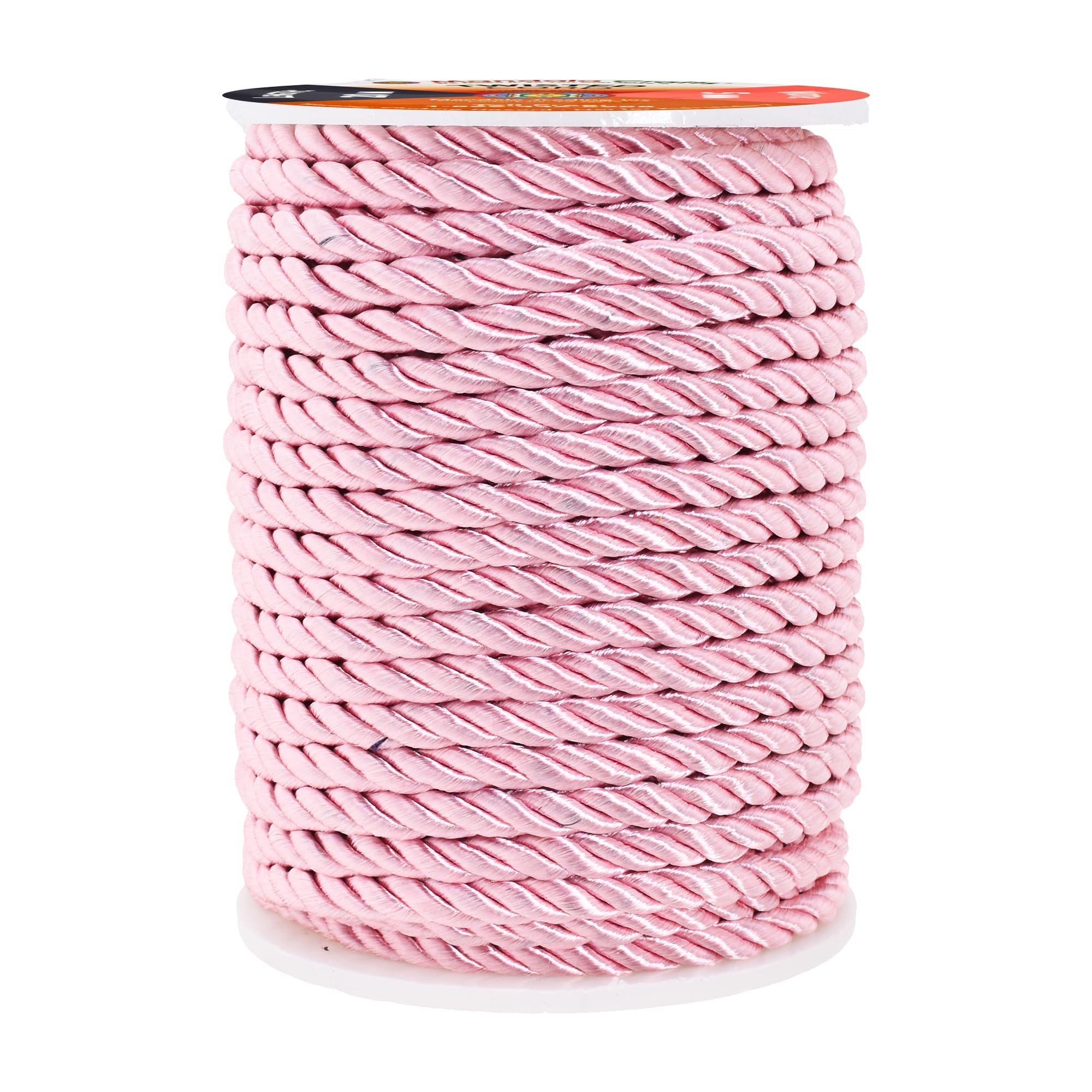 Mandala Crafts Twisted Cord Trim Decorative Rope for Crafts - Rope Braided Cord - Twisted Rope Trim for Upholstery Cording Handfasting Graduation Cord