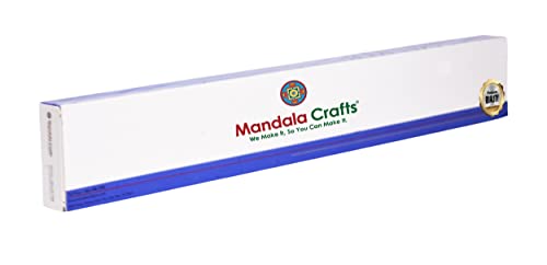 Mandala Crafts Paint Stir Sticks Bulk Pack, Wood Paint Stirrers Paint Mixing Sticks for Epoxy Resin, Wooden Paint Sticks for Painting Crafts Garden Library 25 PCs