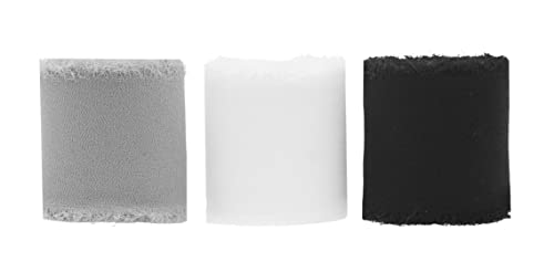 Mandala Crafts Chiffon Ribbon Fringe Ribbon Silk-Like Frayed Edge Ribbon - Handmade Rustic Fabric Ribbon for Wedding Gift Wrapping Invitation Bouquets Shower Crafts