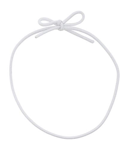 Mandala Crafts Stretch Loops with Pre-Tied Bows from Elastic Ribbon String for Gifts, Boxes, Tags Pack of 100
