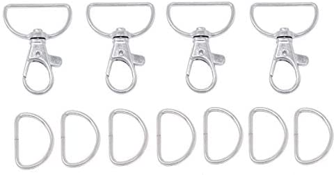 Mandala Crafts Metal Swivel Snap Hook Clasps, Split Key Rings or