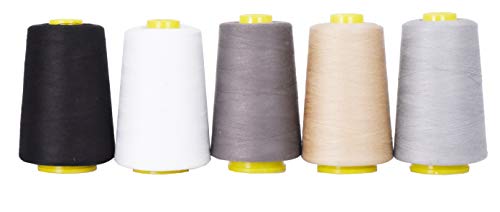 All Purpose Sewing Thread from Polyester for Serger, Overlock, Quilting, Sewing Machine