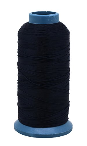 Bonded Nylon Thread for Sewing Leather, Upholstery, Jeans and Weaving Hair; Heavy-Duty; 1500 Yards Size 69 T70
