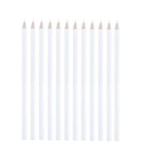 Mandala Crafts 12 Water Soluble Pencils for Fabric Marking - Washable Fabric Pencil for Sewing - Quilting Embroidery Tailor Dressmaker Sewing Pencil for Fabric
