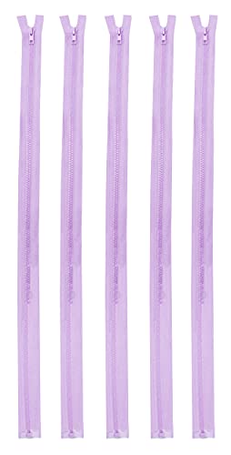 Mandala Crafts #5 Plastic Zipper - Separating Zippers for Sewing - Jacket Zipper Separating Zipper Replacement Zippers for Jackets Coats 5 PCs