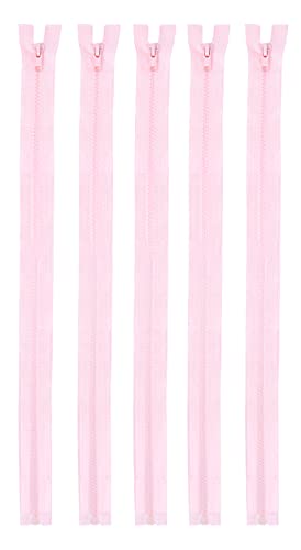 Mandala Crafts #5 Plastic Zipper - Separating Zippers for Sewing - Jacket Zipper Separating Zipper Replacement Zippers for Jackets Coats 5 PCs