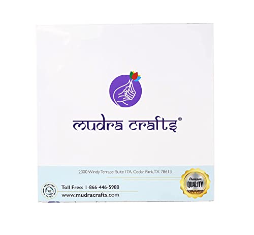 Mudra Crafts Vajrayana Tibetan Prayer Flags Make Your Own Printing Block Nepalese Prayer Flags DIY Kit with Blank Prayer Flags