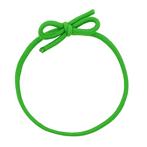 Mandala Crafts Stretch Loops with Pre-Tied Bows from Elastic Ribbon String for Gifts, Boxes, Tags Pack of 100