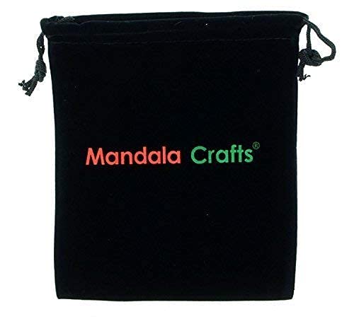 Mandala Crafts Wood Mala Beads Necklace – Japa Mala Beads 108 Necklace – 108 Mala Beads Bracelet Mala Prayer Beads Necklace for Men Women Mala Meditation Beads