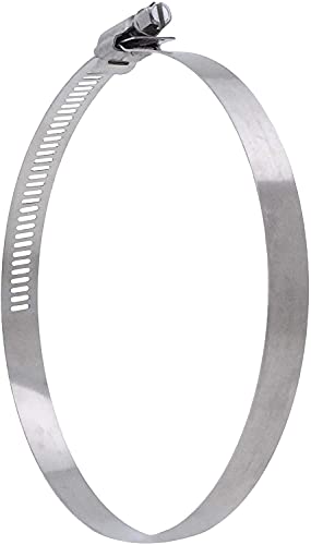 Stainless Steel Hose Clamps Adjustable Worm Gear Assortment - Pipe Clamps for Dryer Vent Radiator