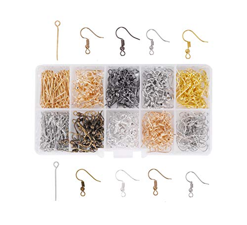 Mandala Crafts Earring Hooks for Jewelry Making - Earring Making Kit - Earring Hook Earring Kit for Making Earrings