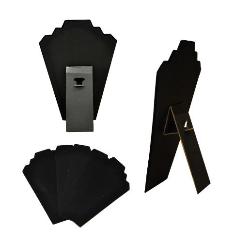 5 Black Velvet Necklace Displays, Jewelry Displays, Wholesale Necklace Displays