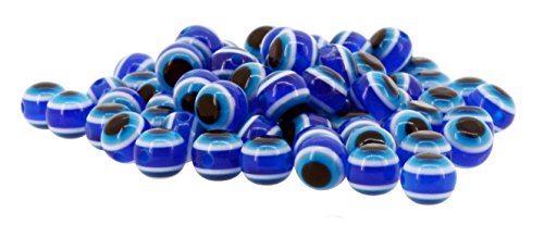 Evil Eye Beads in a Plastic Case, Blue