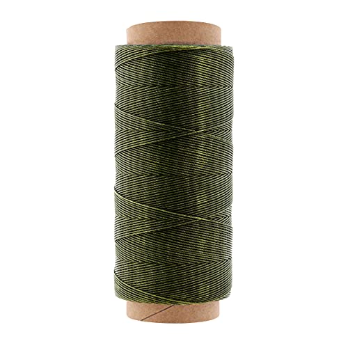 0.45mm Round Waxed Thread for Leather Sewing Leather Thread Wax String Polyester Cord for Leather Craft Stitching Bookbinding