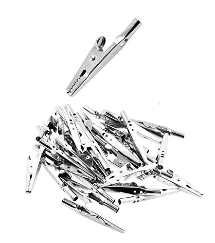 Mandala Crafts Small Metal Alligator Clips for Crafts, Soldering, Electric Test Leads, Painting 51mm 2 Inches