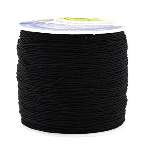 Shirring Elastic Thread for Sewing - Thin Fine Elastic Sewing Thread for Sewing Machine Knitting by Mandala Crafts 0.6mm 87 Yards