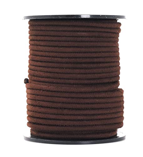 Vegan Leather Cord Faux Suede Cord for Jewelry Making Round Suede Lace from Micro Fiber Suede String Leather Cord for Beading Lacing Crafts 11 Yards