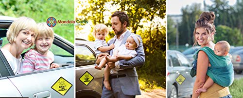 Reflective UV Protection Safety Yellow Signs Magnets