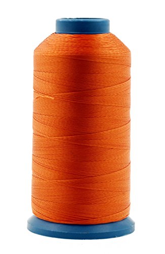 Bonded Nylon Thread for Sewing Leather, Upholstery, Jeans and Weaving Hair; Heavy-Duty; 1500 Yards Size 69 T70