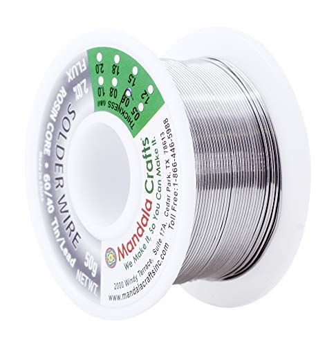 Rosin Core Solder Wire for Electrical, Electronic, Connector, PCB Soldering; By Mandala Crafts